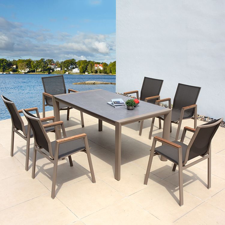 Bohemian Style 1/4/5/7 Pieces Dining Set Stone Dining Table Set