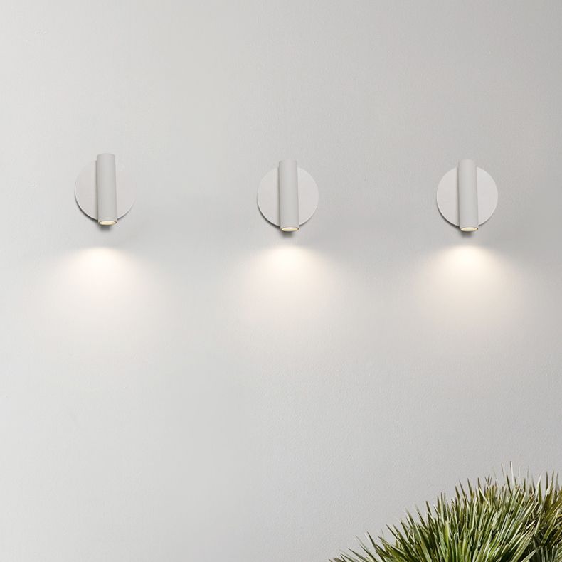 Lampada a monte a parete cilindro Stile moderno a 1 luci di scarpa in alluminio in alluminio