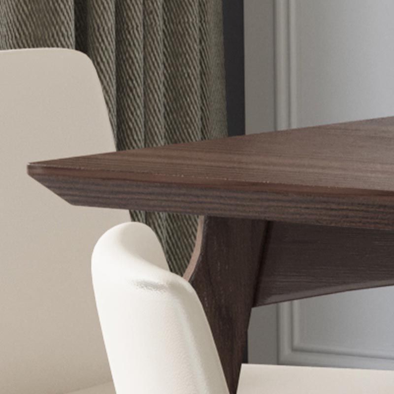 4-foot Solid Wood Table Rectangle Modern Fixed Dinner Room Kitchen Table