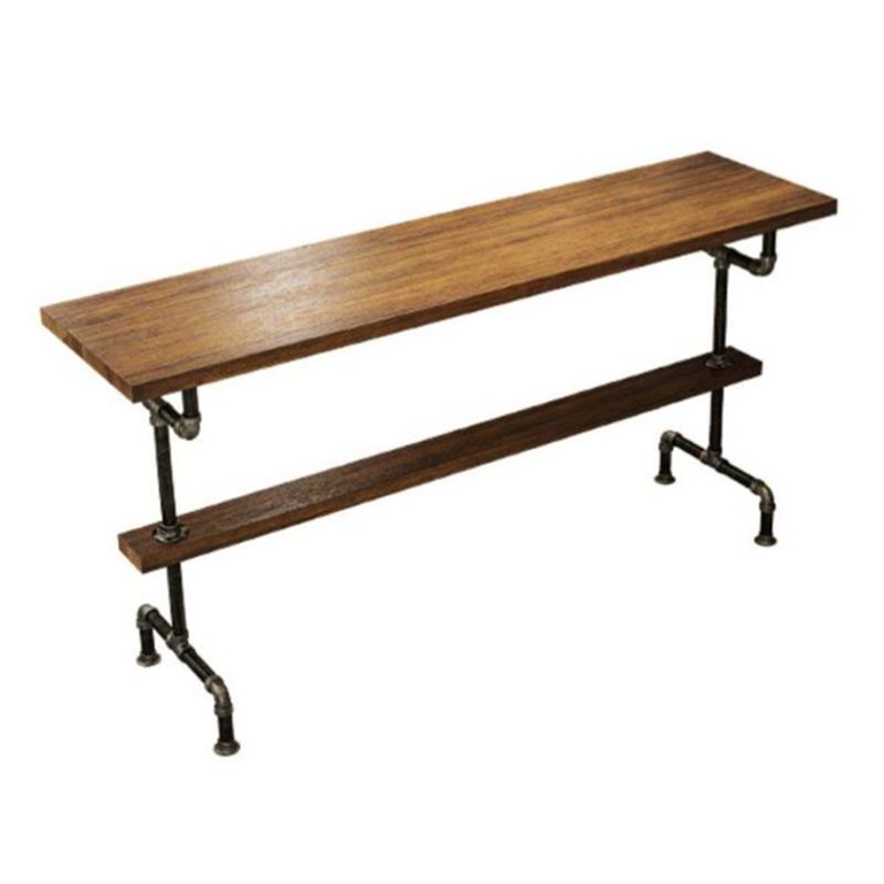 1/4/7 Pieces Counter Height Pub Set Industrial Wood Counter Set