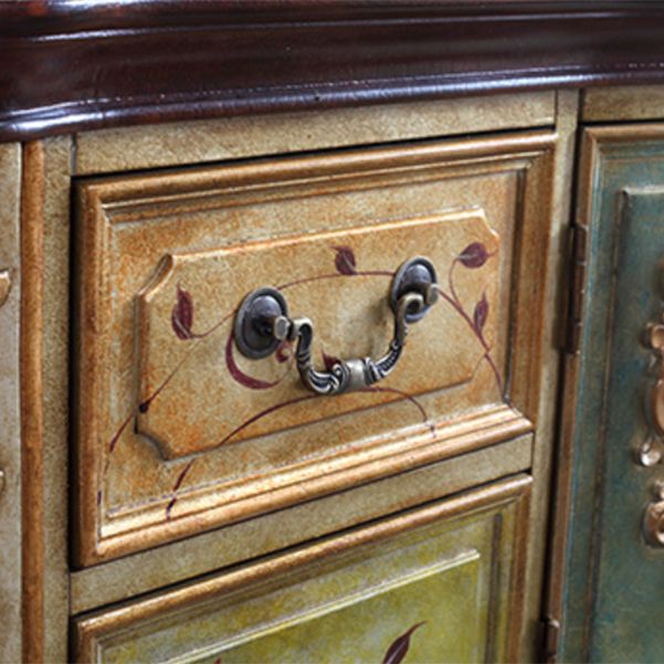 Victoria Wooden Accent Table Free Form Console Sofa Table for Hall