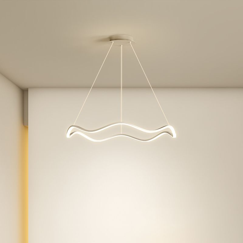 Lampadario orbicolare a sospensione leggero sala da pranzo moderna illuminazione in metallo lampadario