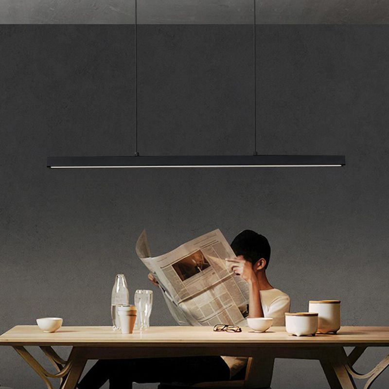 Simple LED Island Light Modern Style Hanging Light for Dining Room