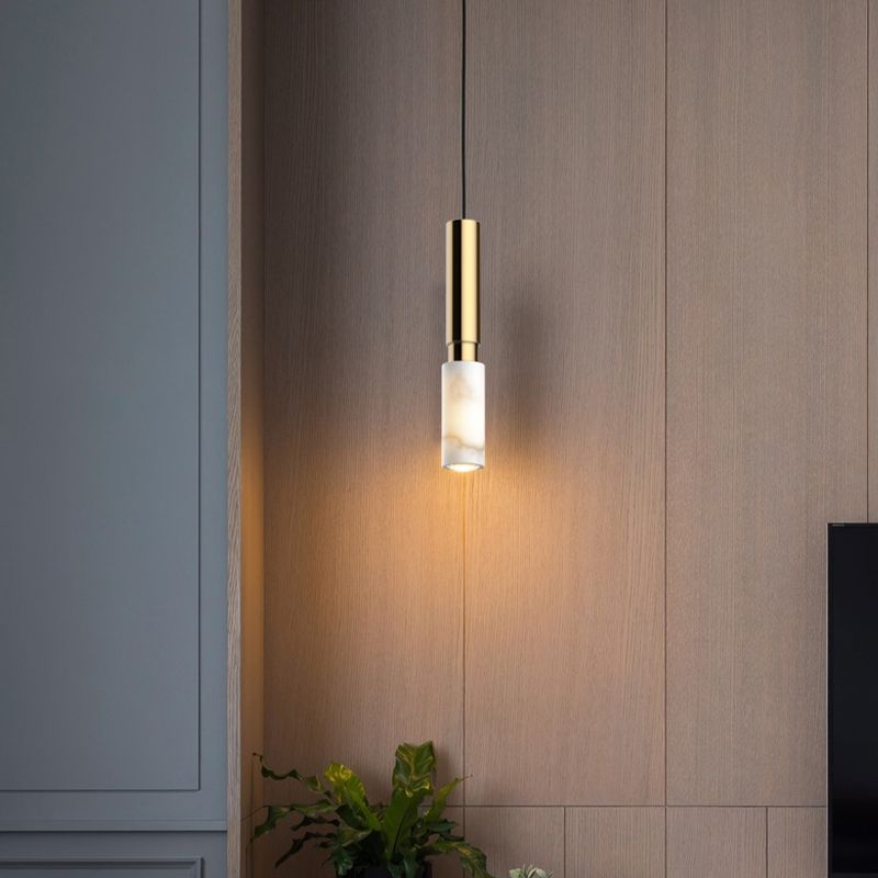 Pendre en pierre géométrique Light Modern Style Hanging Light pour le salon