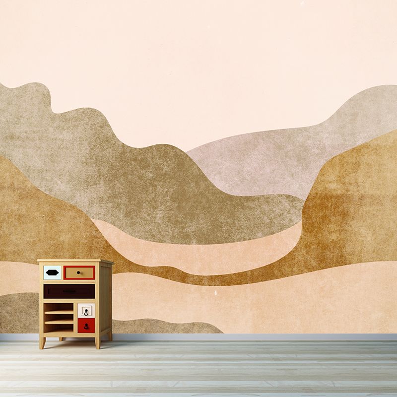 Abstract Painting Wallpaper Environment Friendly Mildew Resistant Indoor Wall Mural