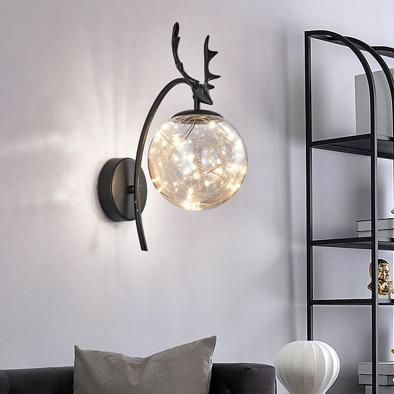 Modern Creative Creative LED LAMPAGGIO GLOGO GLOGE GLOBE DONCE PER LA CAMERA DA PAZIONI CON DEORAZIONE