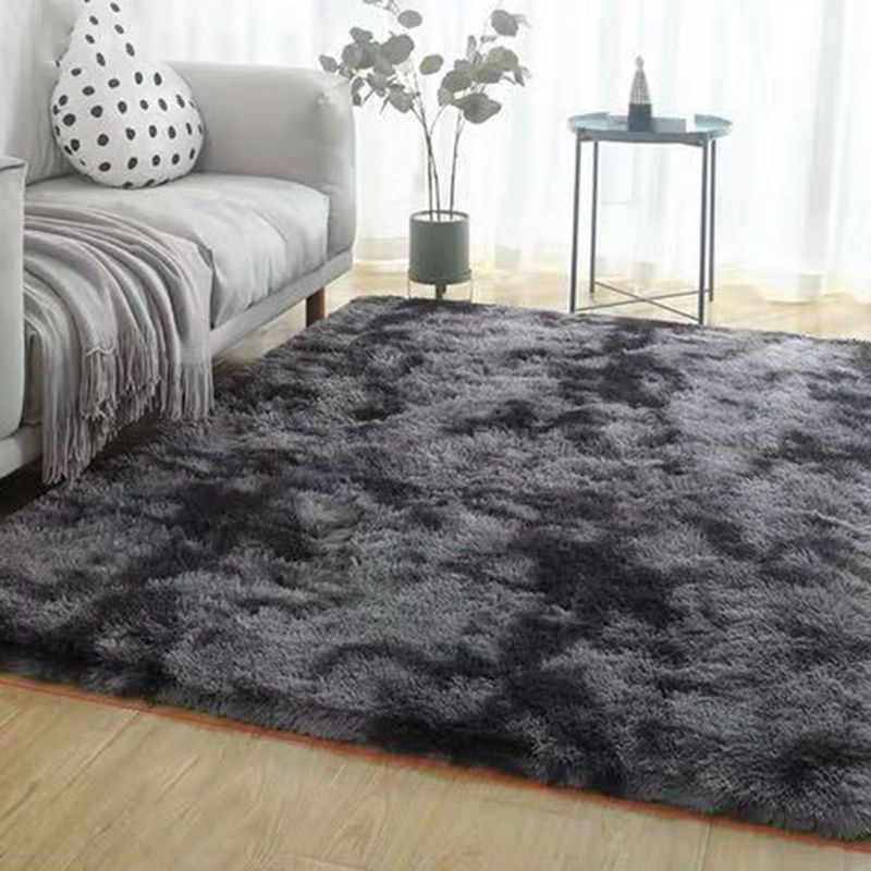 Simplicity Tie dye Shag Carpet Polyester Indoor Rug Non-Slip Backing Area Carpet for Home Decoration