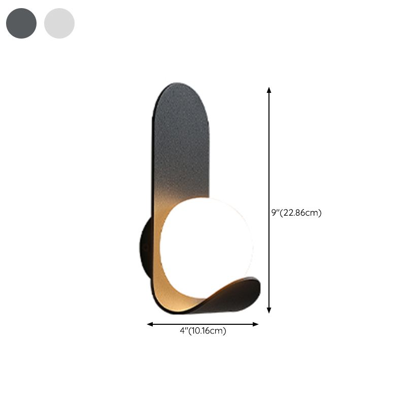 Modernist Wall Sconce Acrylic Shade Wall Light Fixture for Bedroom