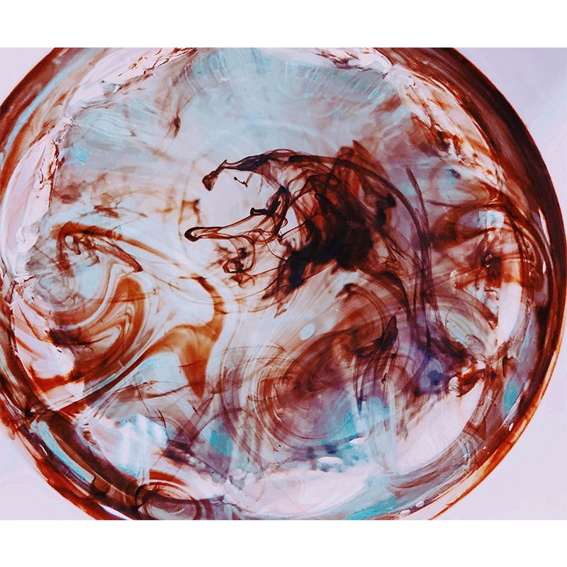 Ink Abstract Wall Mural Mildew Resistant Wallpaper for Home Decor