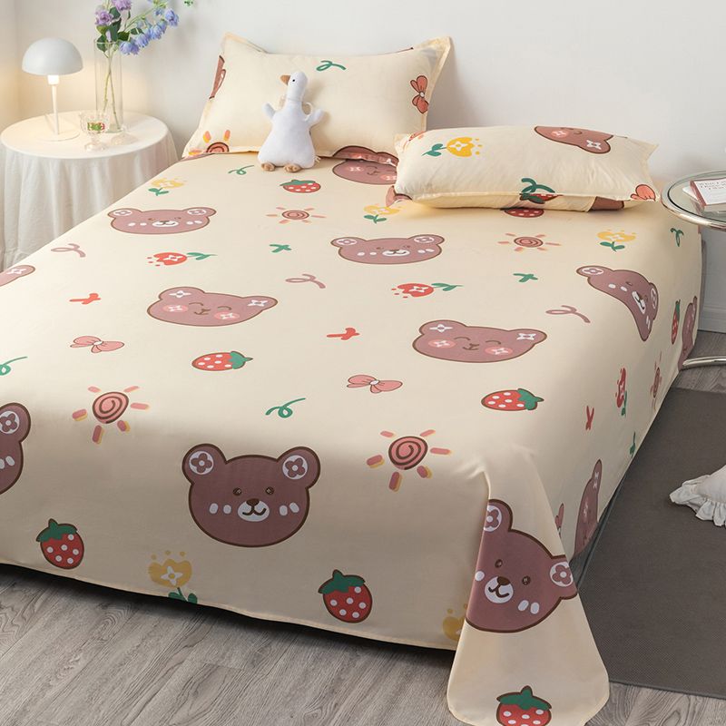 Polyester Printed Bed Sheet Twill Breathable Fade Resistant Sheet