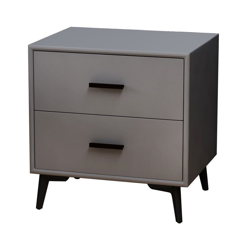 Imitation Wood Night Table Modern Drawer Storage Legs Included Nightstand