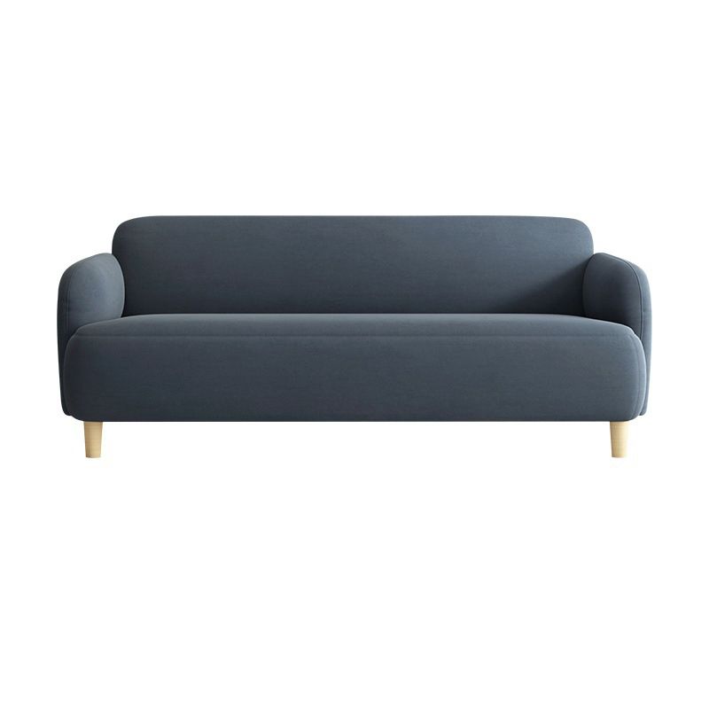 26.37"H Scandinavian Faux Leather Square Arm Stain Resistant Sofa for Apartament