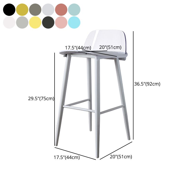 Taburete de bar de estilo escandinavo con asiento cuadrado para barra de cocina