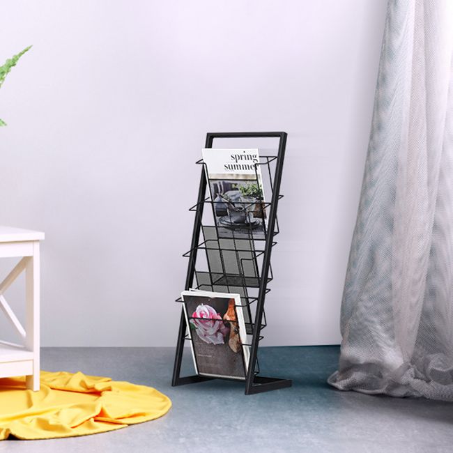 Libreria etagere in metallo scandinavo in ferro aperta libreria verticale aperta