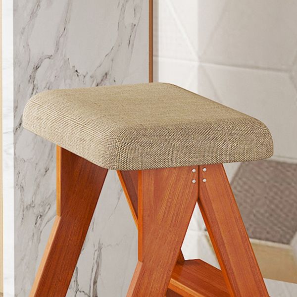 Modern Folding Bar Stool Wooden Backless Bar Stools for Dining Room