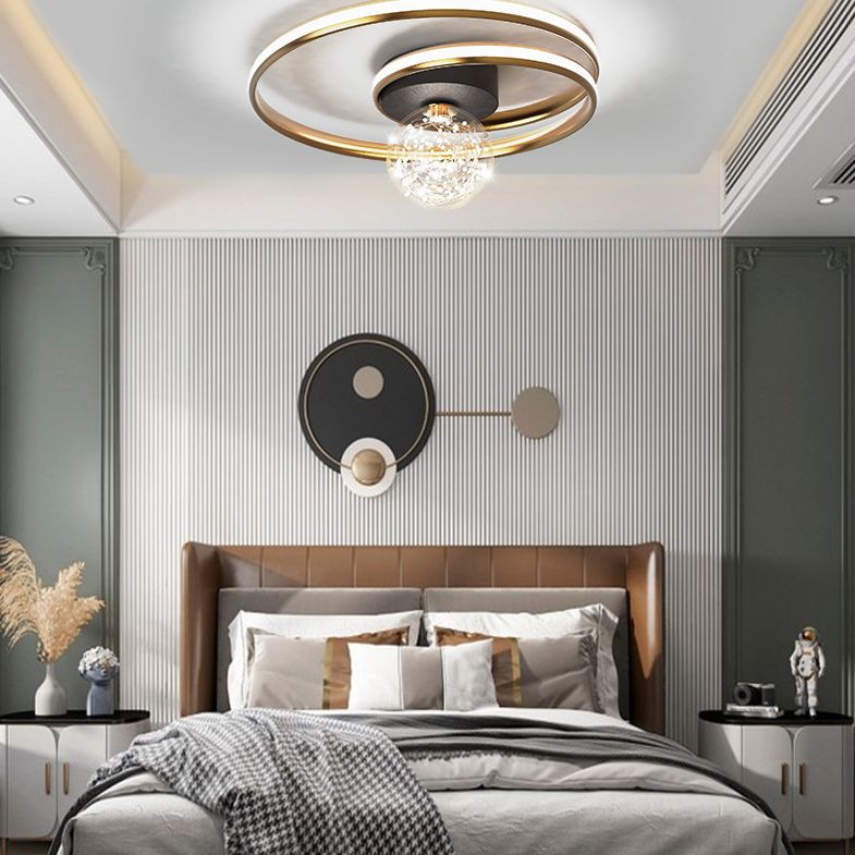 Metalen Starry Plafond Opgezette Licht Moderne Stijl LED Gouden Plafond Mount Lamp