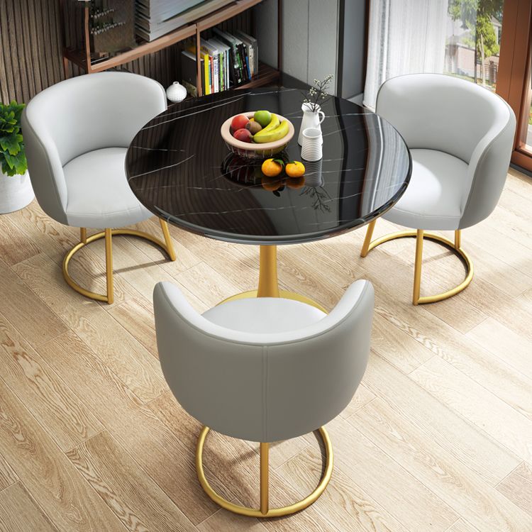 29.5''H Luxury Scratch Resistant Marble Table Round Table for Home