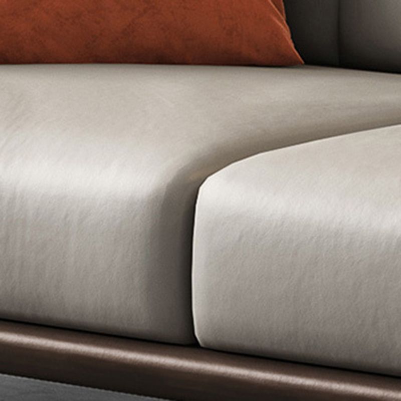 Modern Cushions Sofa 33.5" D Tuxedo Arm Sofa for Living Room
