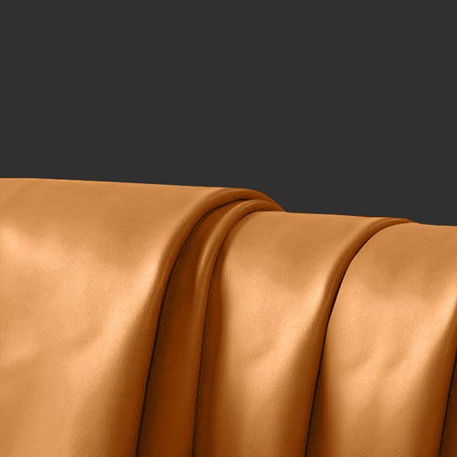 Glam Metal Dining Room Chair Faux Leather Parsons Chairs for Home Use