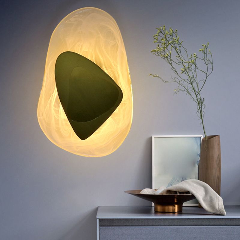 Geometric Shape Metal Wall Lighting Modern Style 1 Light Wall Mounted Light