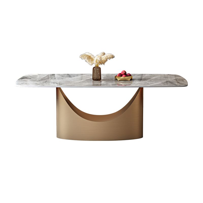 Glossy Gray Dining Table Set 1/4/5/7 Pieces Glam Dinette Set with Leather Chairs