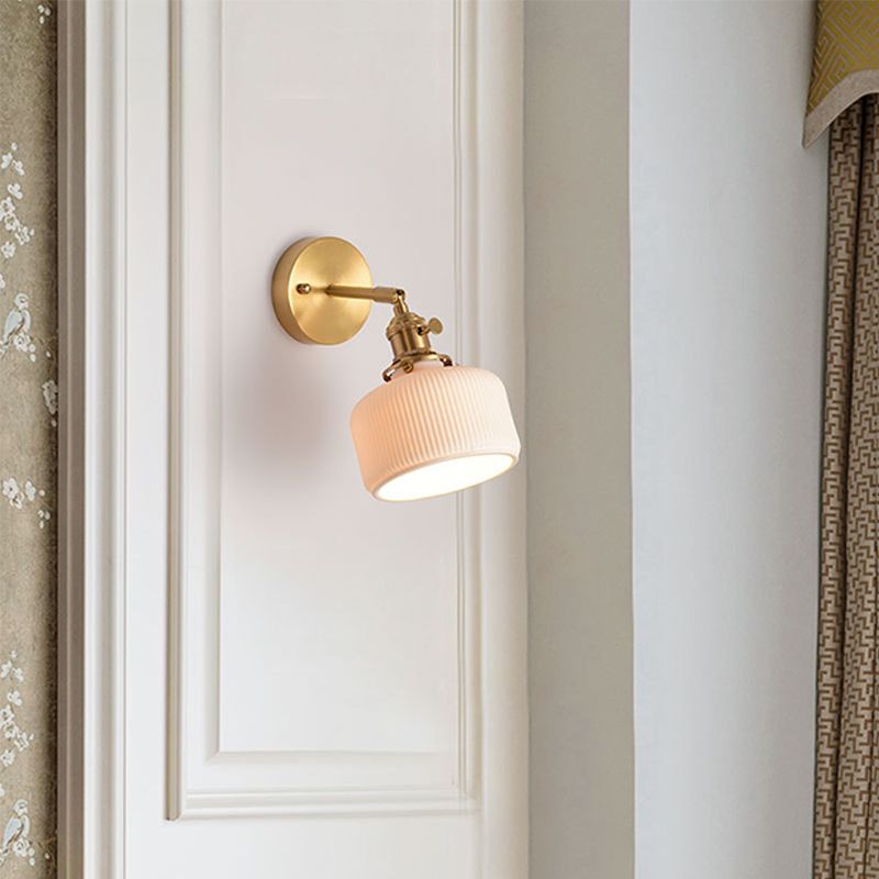 Sconce murale in stile industriale 1 lampada montata a parete blub per camera da letto