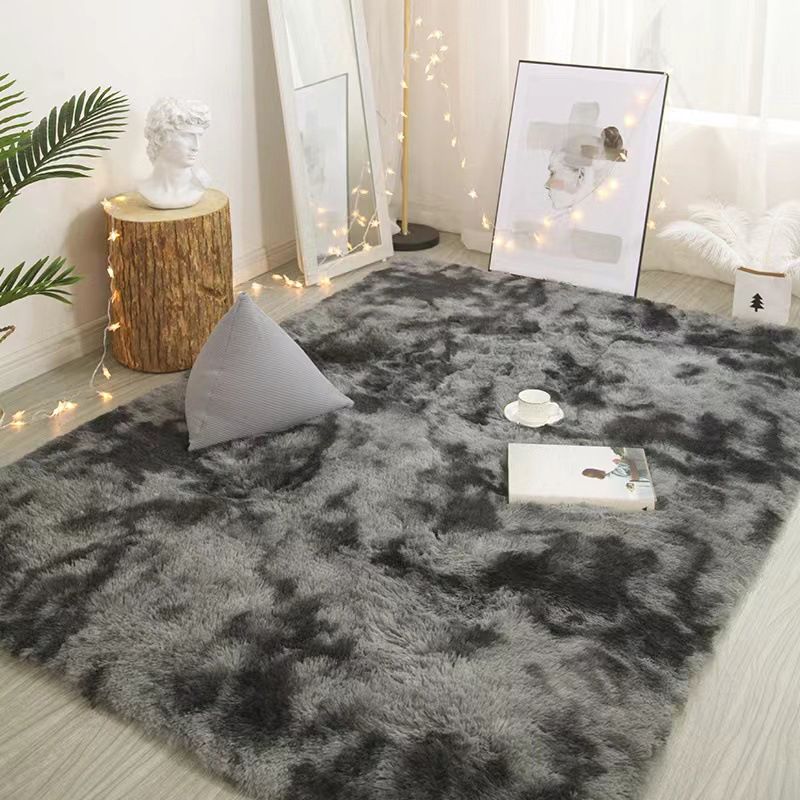 Pink Casual Carpet Polyester Gradient Ramp Carpet Washable Carpet for Drawing Room