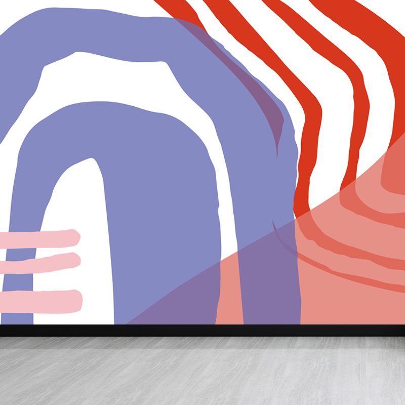 Abstract Mural Decal Modern Decorative Living Room Wall Covering, Custom Printed