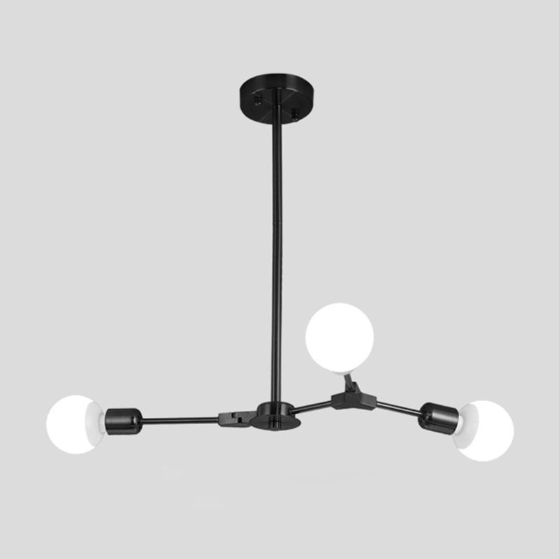 Modern Minimalist Style Branch Chandelier Lighting Fixtures Metal Chandelier for Living Room