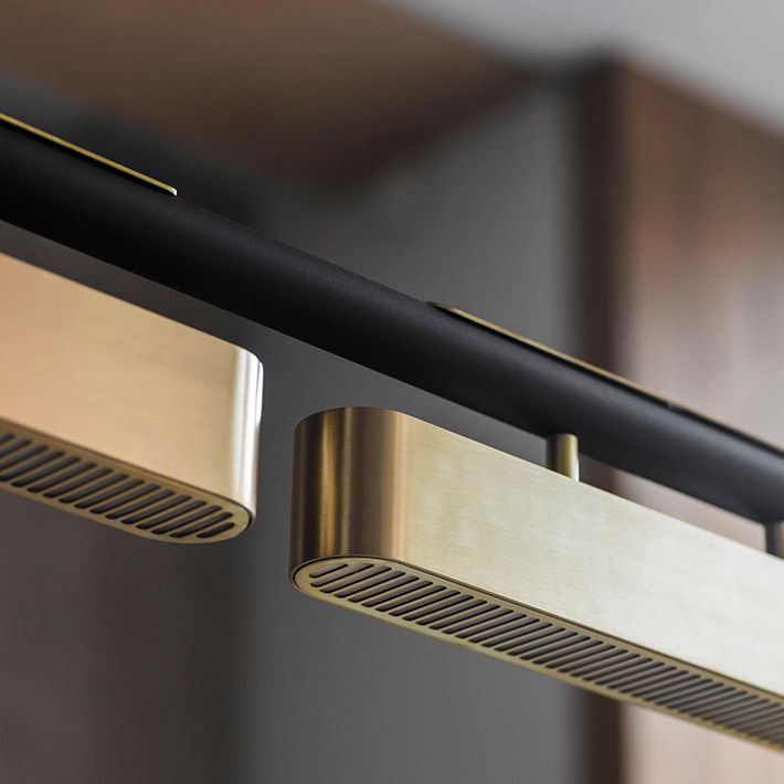 Modern Kitchen Pendant Lights Stainless Steel Island Light in Black and Gold