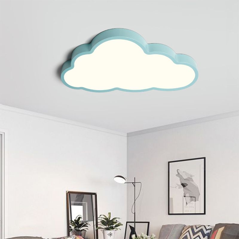 Metal Cloud Shape Ceiling Mount Light Fixture Nordic LED Flush Mount Ceiling Light