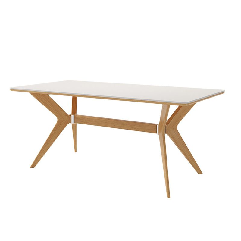 Contemporary 1/2/5/7 Pieces Dining Chairs Set Rectangle Stone Furniture in White