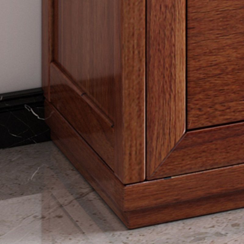 Contemporary Style Wardrobe Armoire Wood Wardrobe Closet with Doors and Drawer