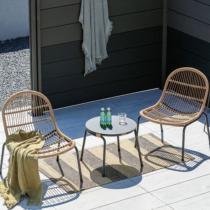 Modern Style Bistro Set Wicker Round 2/3 Pieces Bistro Table Set