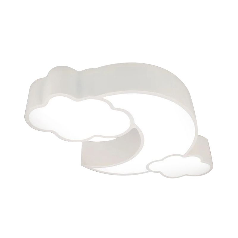 Acryl-Deckenleuchte mit Wolkenmotiv, Cartoon-Unterputz-Deckenleuchte für das Kinderzimmer im Klassenzimmer