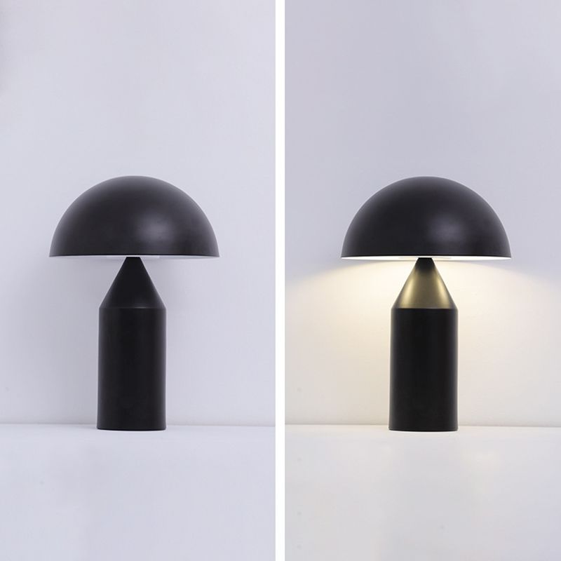 Metal Dome Night Table Lamps Modern Style 1 Light Table Light