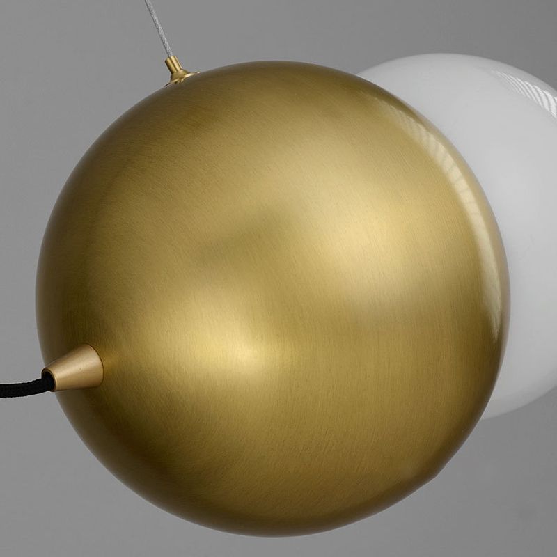 Luces de mutil de mutil de estilo moderno de bola de metal luces de techo colgantes