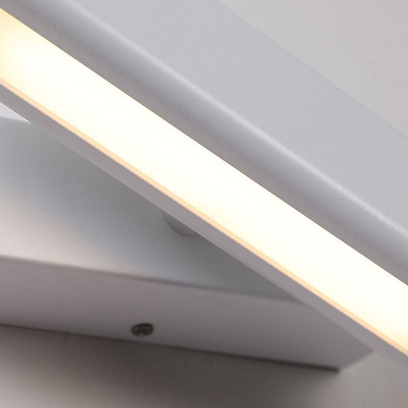 Rotatable Metal & Wood Wall Light 1 - Light LED Wall Sconce in Black / White