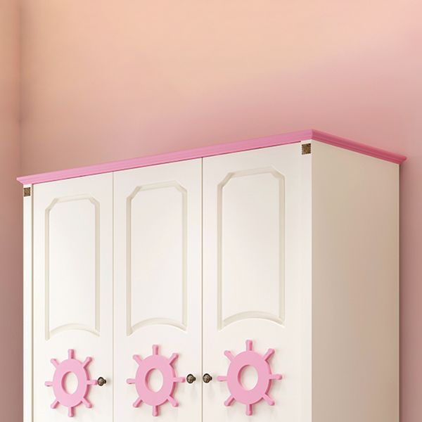 Coastal Cabinet with Hinged Door Manufactured Wood Matte Finish Storage Cabinet