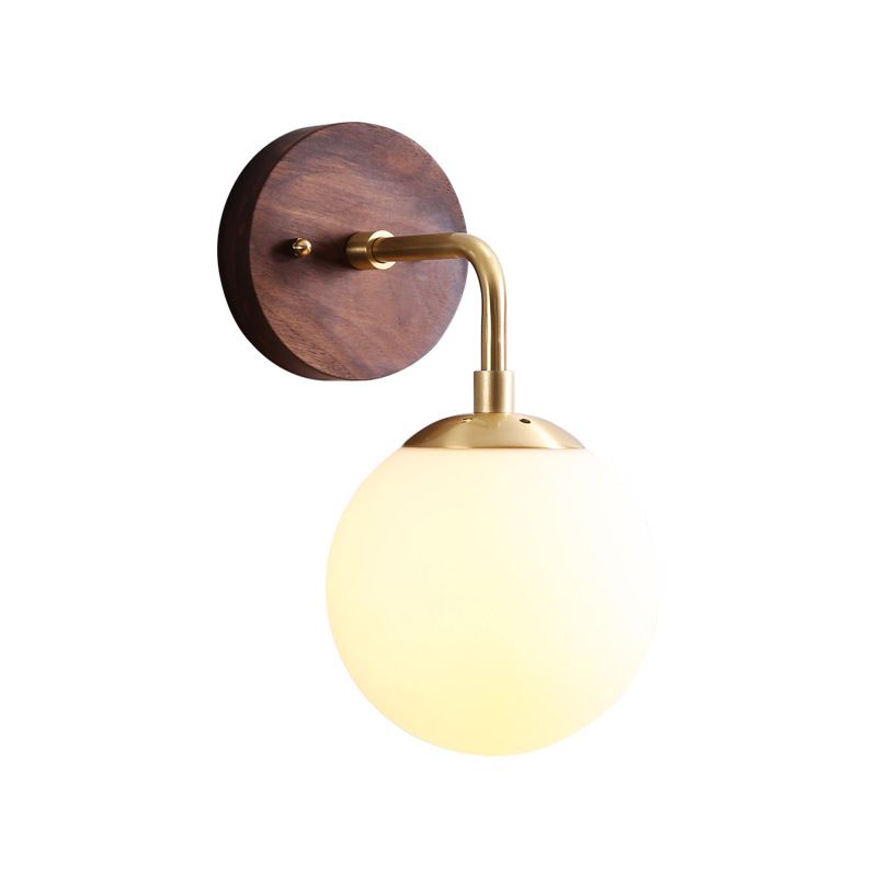 Modern Style Globe Wall Light Sconces Glass 1 Light Wall Lighting Ideas
