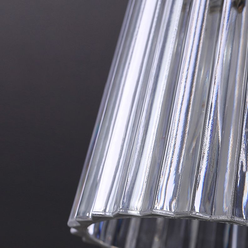 Stile moderno Style geometrico Sconcetto lampada con foglie di cristallo per la parete della camera da letto in oro