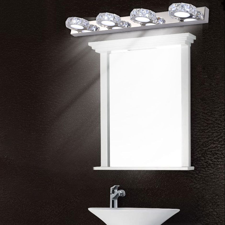 Circles Wall Lighting Fixture Minimalist Style Crystal Clear Wall Mounted Light Fixture