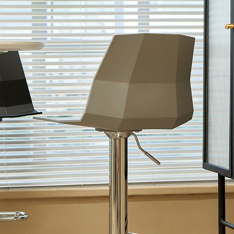 Plastic Adjustable Counter Bar Stool Modern Indoor Counter Stool with Swivel