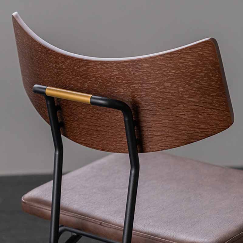 Sillas de comedor estilo moderno Silla auxiliar de cocina sin brazos con patas de metal