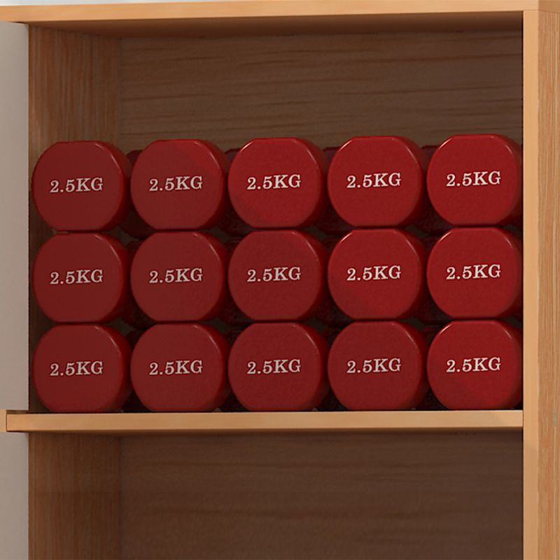 Contemporary Wardrobe Armoire Wood Non-Hanging Armoire with Door