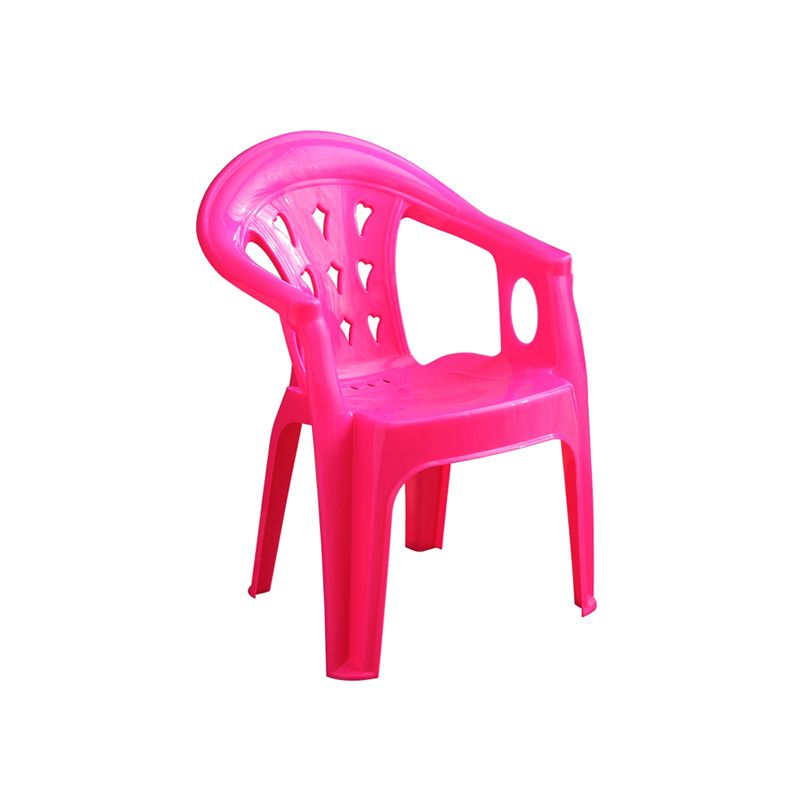 El apilamiento contemporáneo que cena el brazo preside el plástico que cena la silla lateral para el uso en el hogar