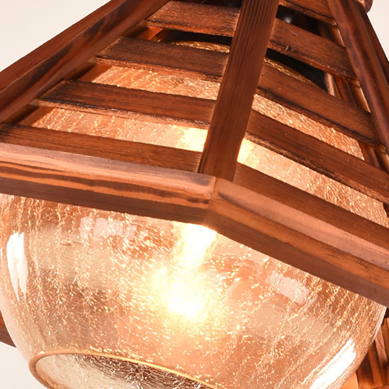 Assayage d'éclairage suspendu en bois moderne pour le café Room