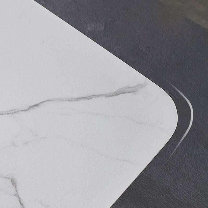 Stone Top Dining Table Traditional Luxury Dining Table with 4 Legs