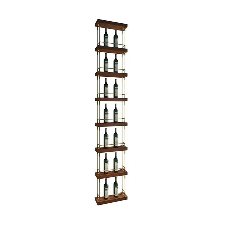 Modern Floor Wine Holder Rack Metal Wine Holder Rack with Shelf