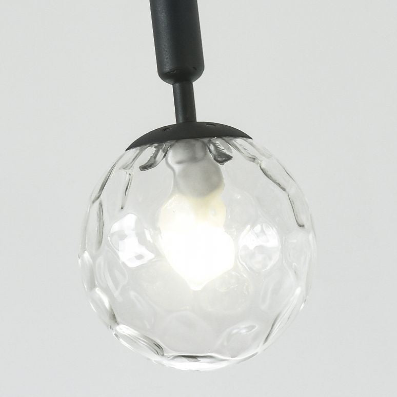 3 Lights Spherical Multi Light Pendant Creative Modern Glass Pendant for Clothing Store